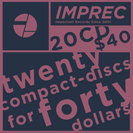 20 IMPREC CD's For $40 * * SALE * *