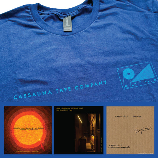 3 New Tapes & Cassauna T Shirt - Spring 2024
