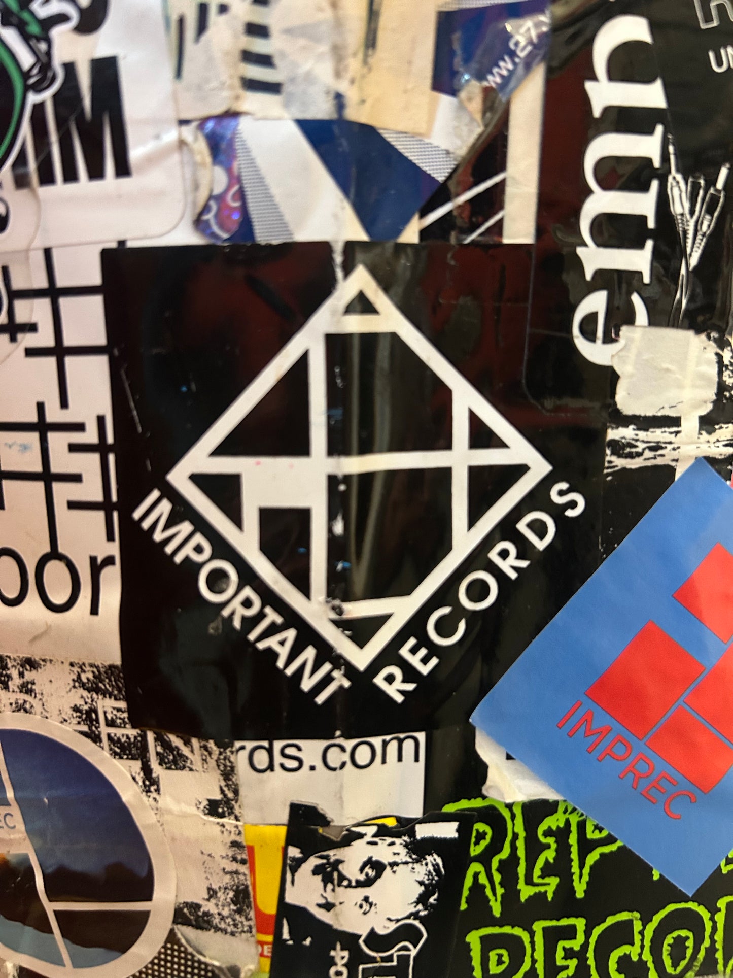 Mondrian 2 - Black Vinyl Weatherproof Sticker
