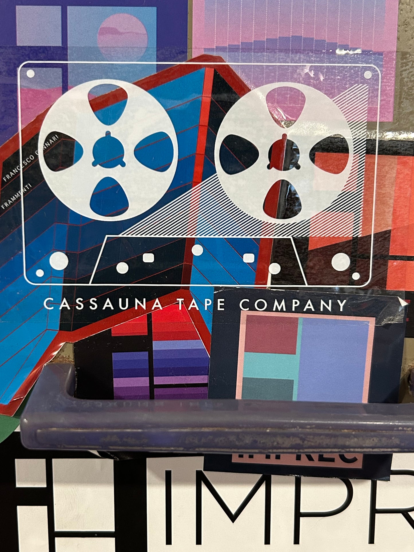 Cassauna Tape Label - Weatherproof Vinyl Transparent Sticker