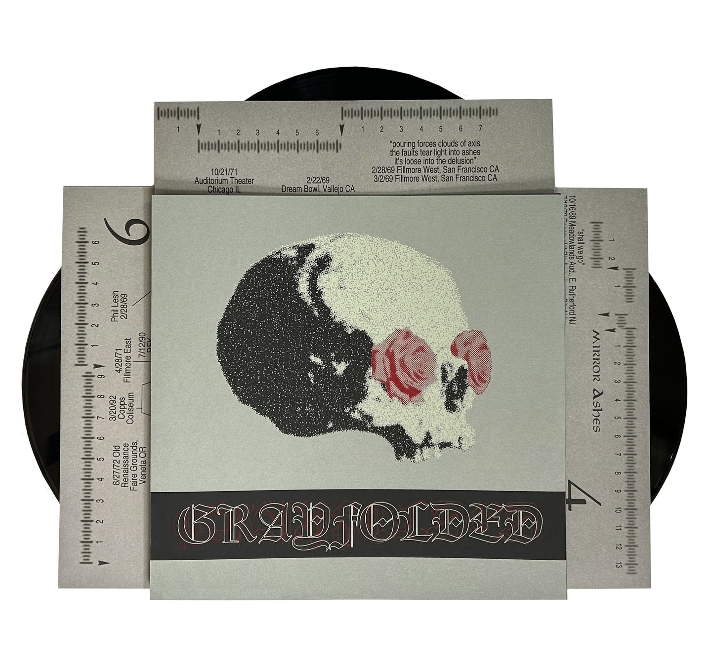 Grayfolded Skull & Roses Socks - Grateful Dead/John Oswald