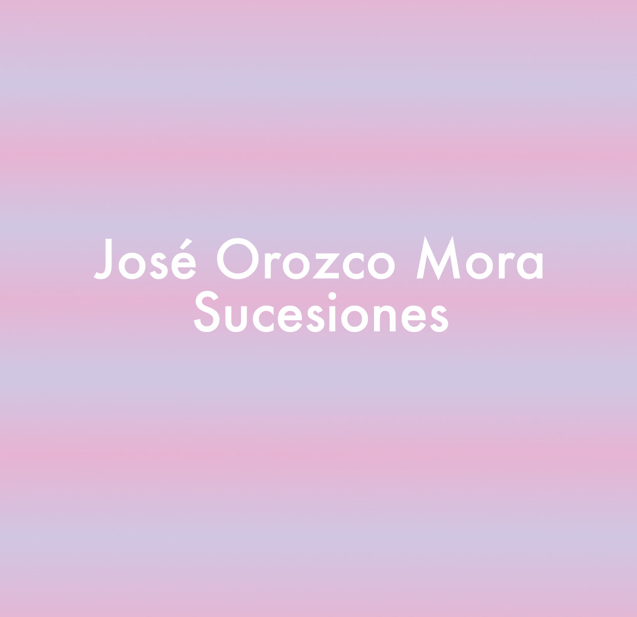 José Orozco Mora - Sucesiones - Tape **