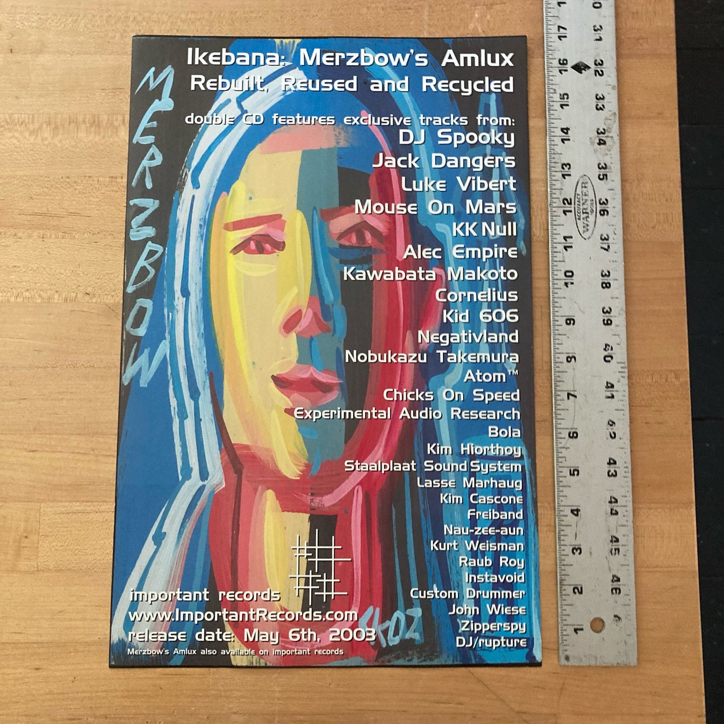 Ikebana: Merzbow's Amlux Remixed - Vintage Promo Poster