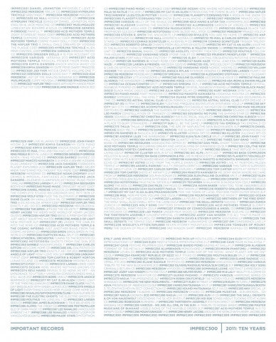 IMPREC300: Ten Years Logo Print