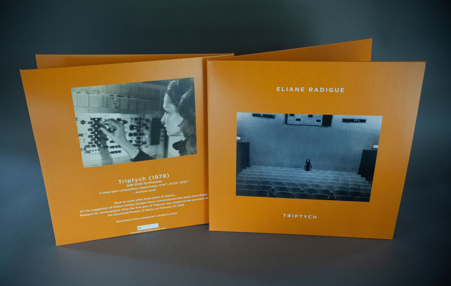 Eliane Radigue - Triptych - 2LP/CD - ** VINYL PRE-ORDER **