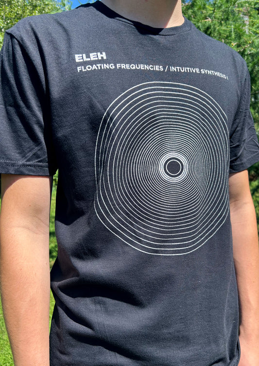 ELEH - Floating Frequencies Shirt - Discharge Printed / Silver Metallic Ink