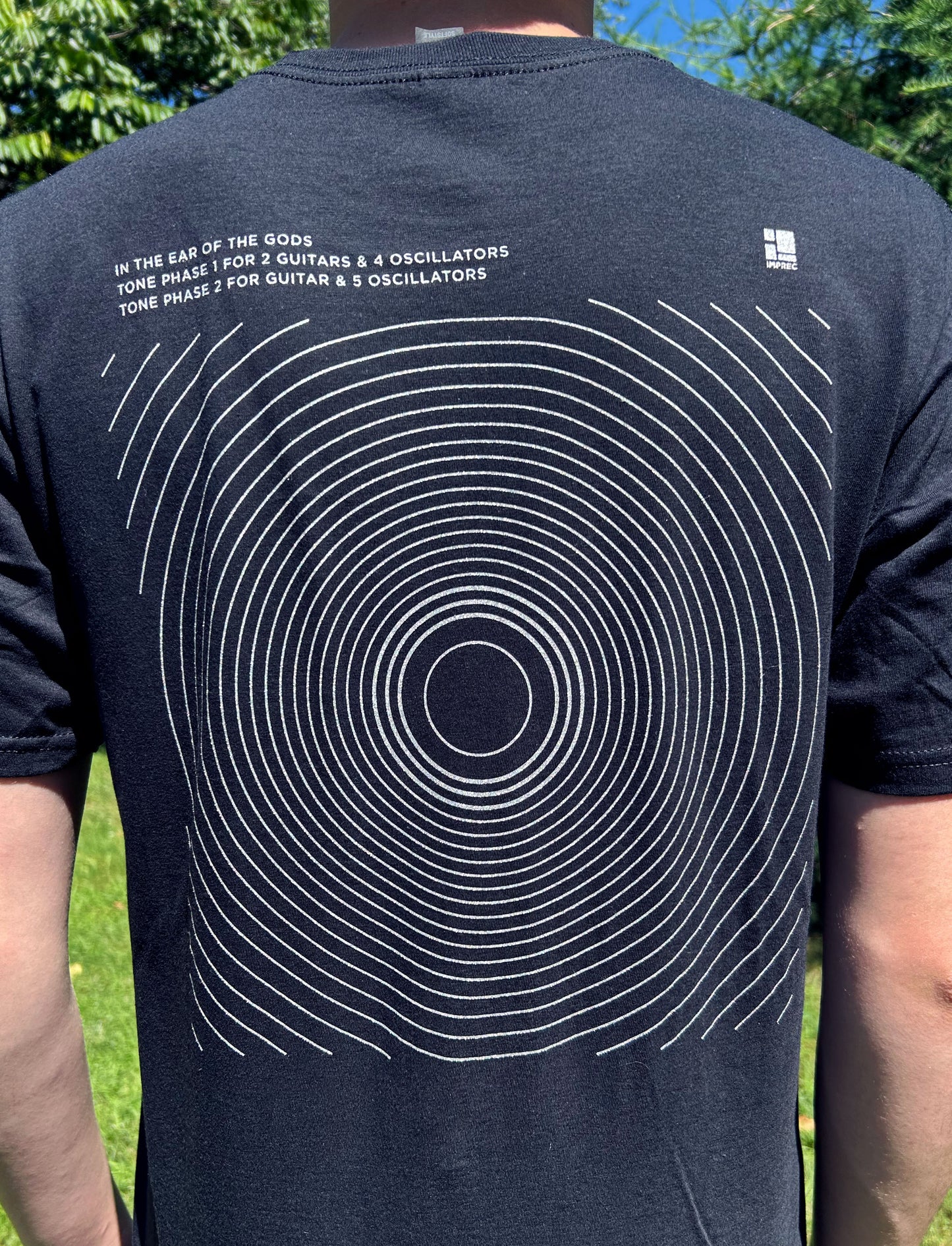 ELEH - Floating Frequencies Shirt - Discharge Printed / Silver Metallic Ink
