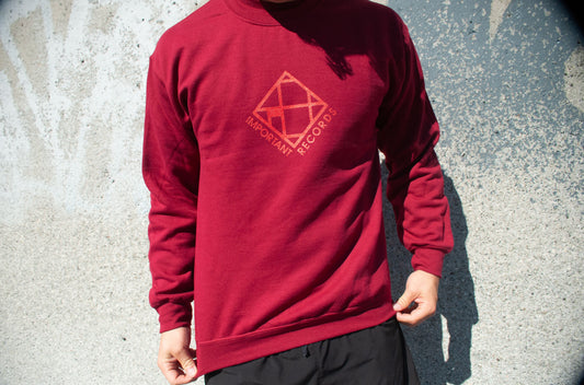 Fall 2026 - Imprec Classic Logo - Red/Blue Monochromatic - Crew Neck Sweatshirt