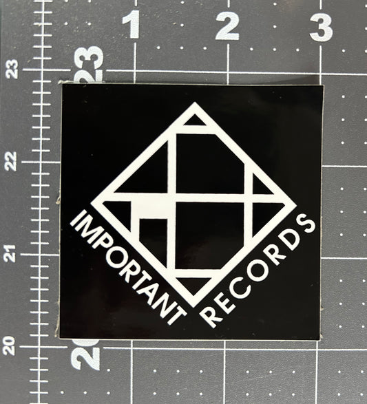 Mondrian 2 - Black Vinyl Weatherproof Sticker