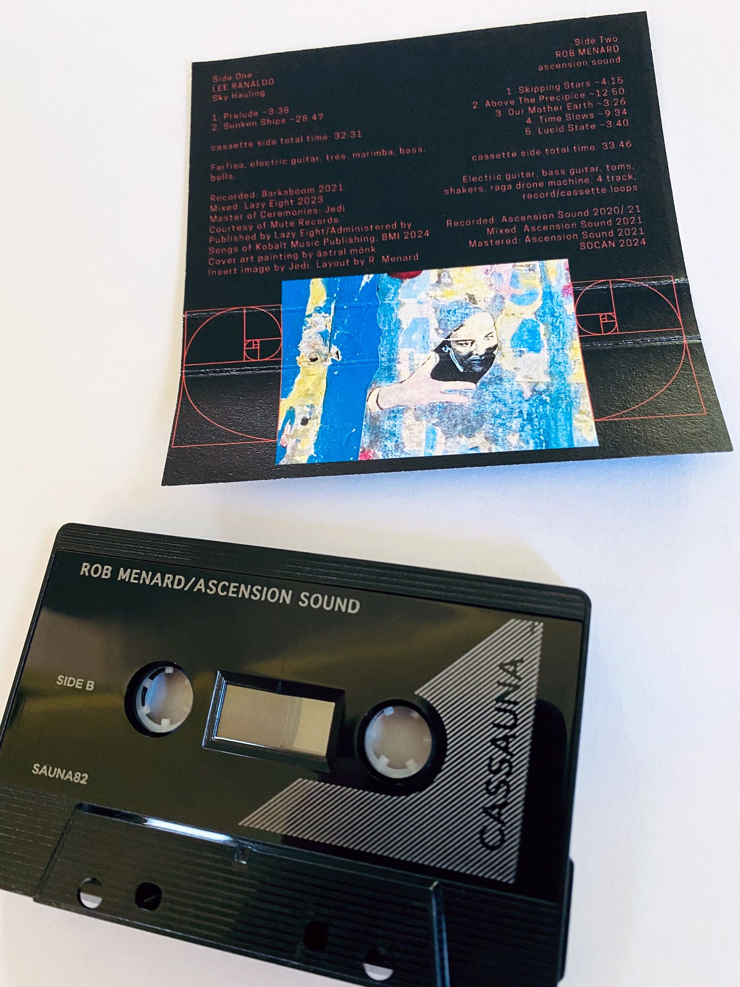 Lee Ranaldo/Rob Menard (Ascension Sound) Split Cassette Release C60