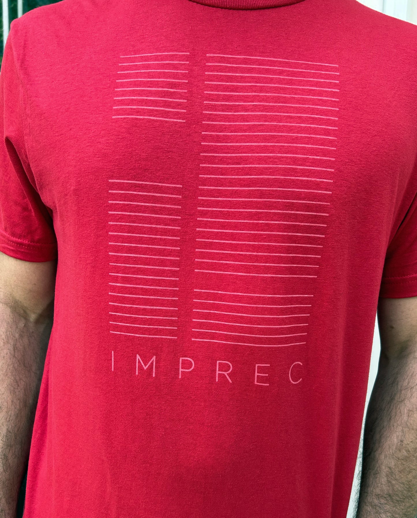 Imprec Line Logo - Red - Fitted T-Shirt * BACK IN STOCK *
