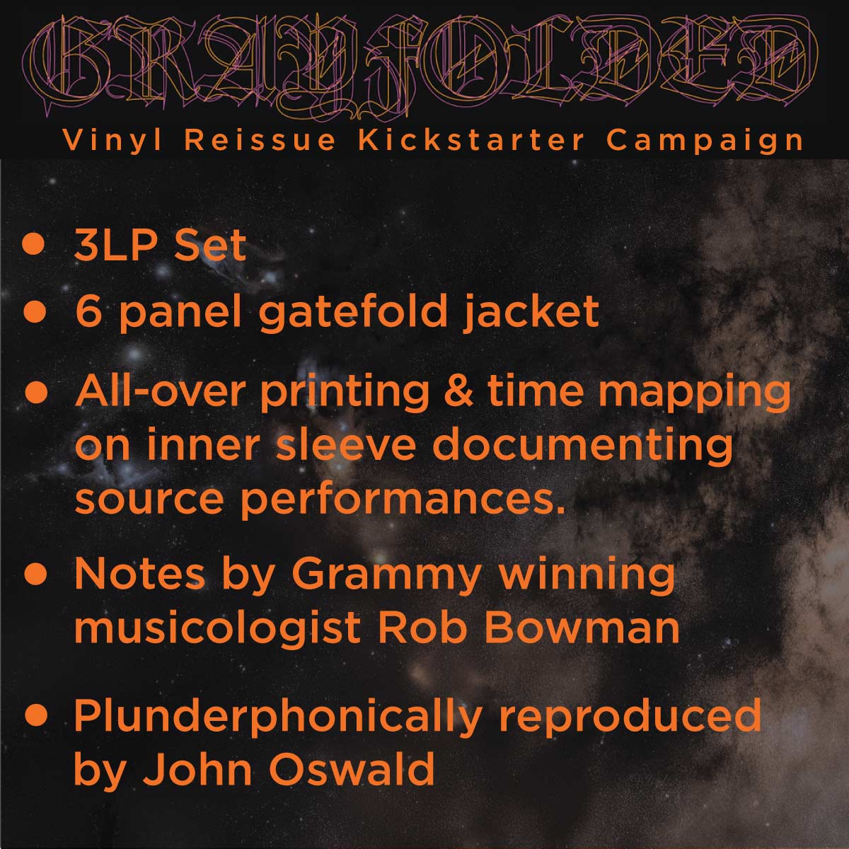 KICKSTARTER Pre-Order: Grateful Dead & John Oswald - Grayfolded - 3LP