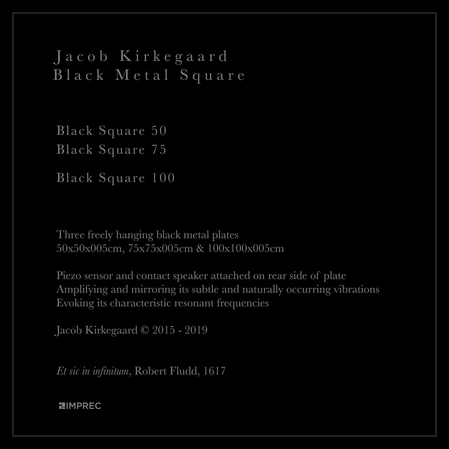 Jacob Kirkegaard - Black Metal Square - LP (edition. 100)