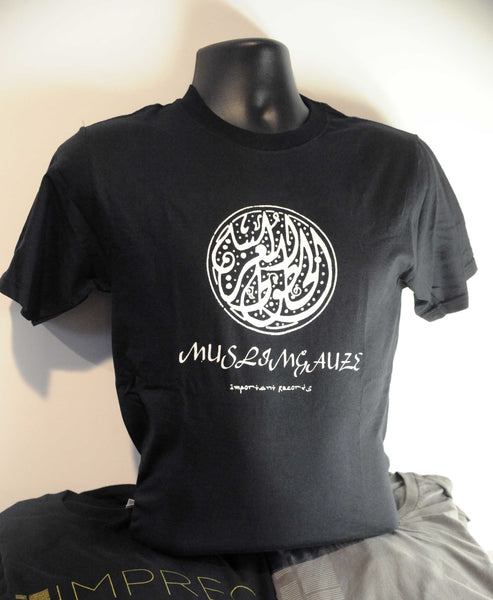 Muslimgauze - Uzbekistani - White On Black - T Shirt – Imprec