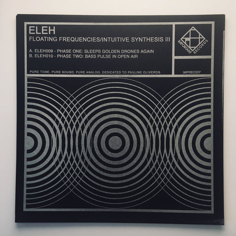 ELEH - Floating Frequencies III - Letterpress cover print