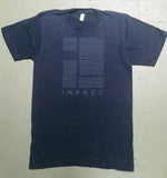 Imprec Line Logo - Navy - Fitted T-Shirt