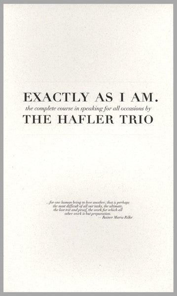 The Hafler Trio (with Jonsi Birgisson) - Exactly As I Am - 2CD