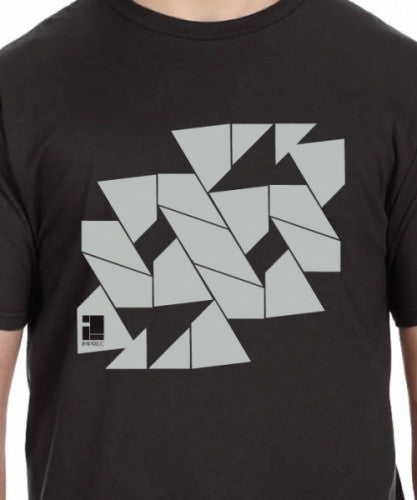 Logo Shape/Stack - Black - T shirt