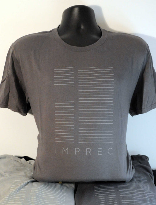 Imprec Line Logo - Grey - T Shirt