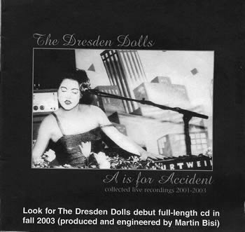 The Dresden Dolls - A Is for Accident - CD