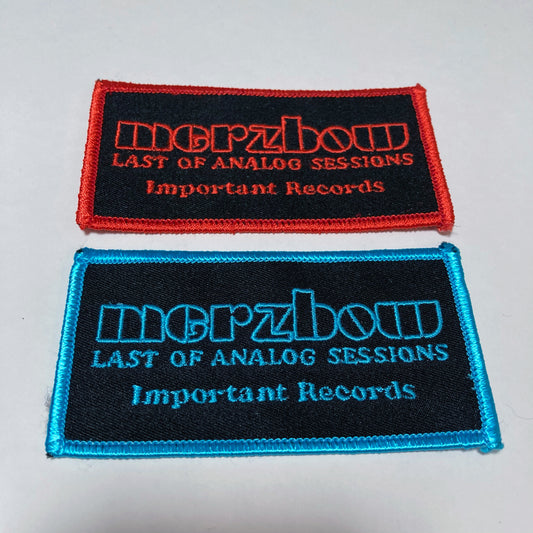 Merzbow - Last Of The Analog Sessions - Embroidered Patch