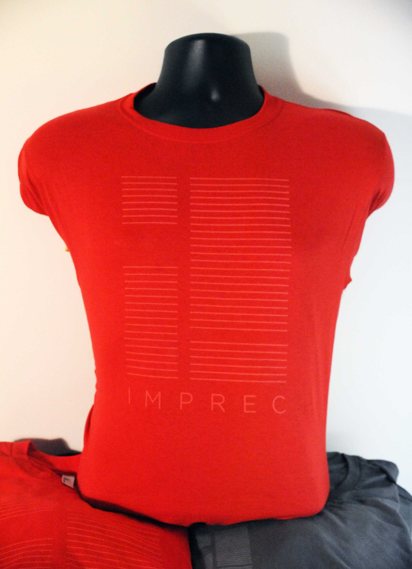 Imprec Line Logo - Red - Fitted T-Shirt * BACK IN STOCK *